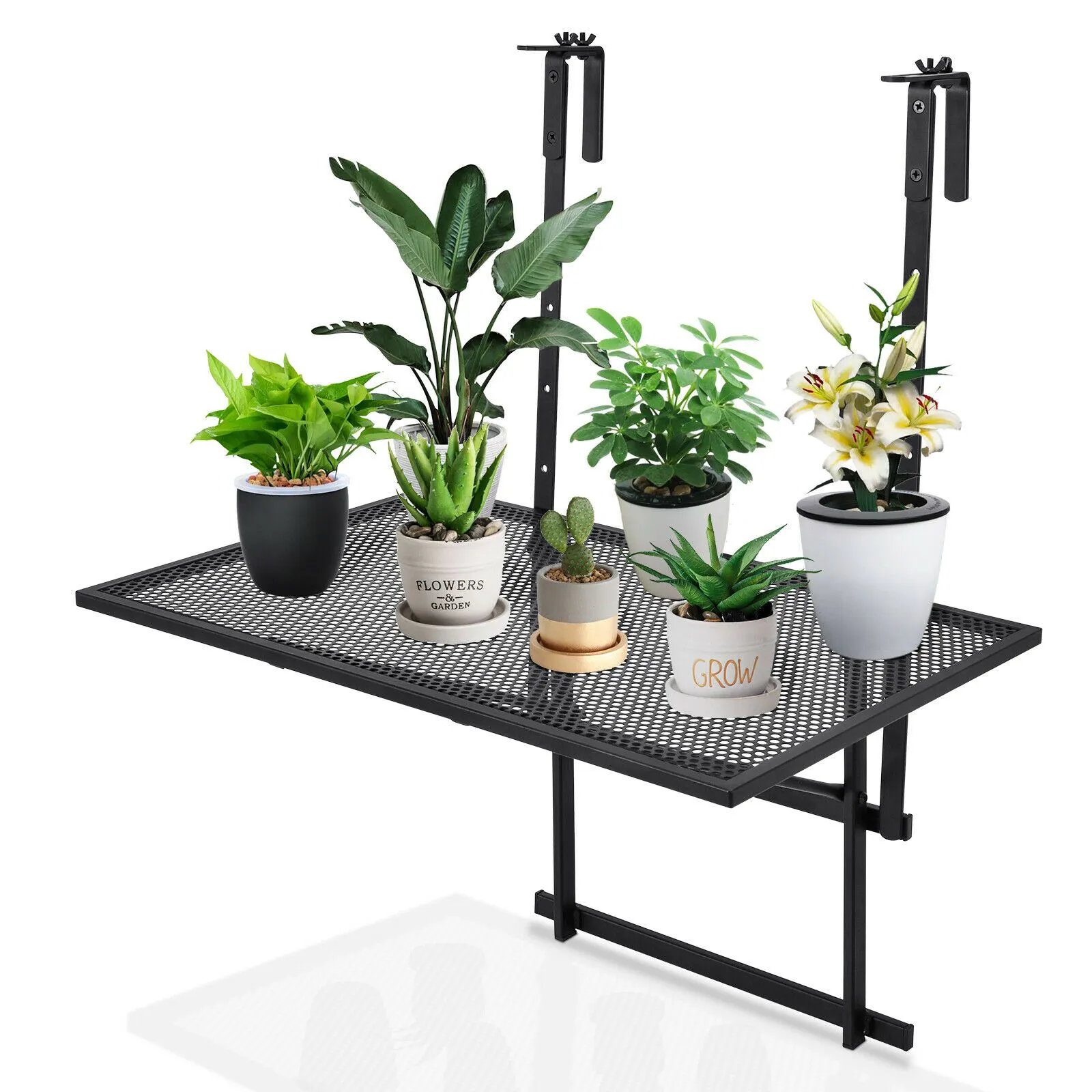 Hanging Foldable Table Floating Desk Planter with Holder